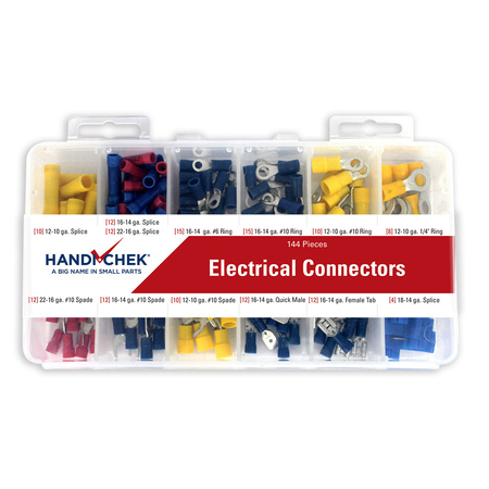 Handi-Chek Electrical Connector Asst 144pc DISP-EC144